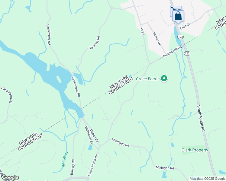 map of restaurants, bars, coffee shops, grocery stores, and more near 262 Lukes Wood Road in New Canaan