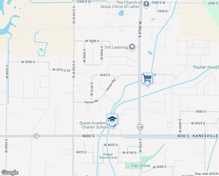 map of restaurants, bars, coffee shops, grocery stores, and more near 4982 Haven Road in West Haven