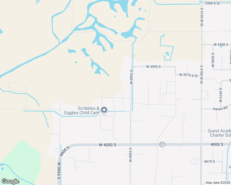 map of restaurants, bars, coffee shops, grocery stores, and more near 3672 South 5600 West in Hooper