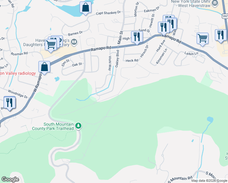 map of restaurants, bars, coffee shops, grocery stores, and more near 31 Oakley Boulevard in Thiells