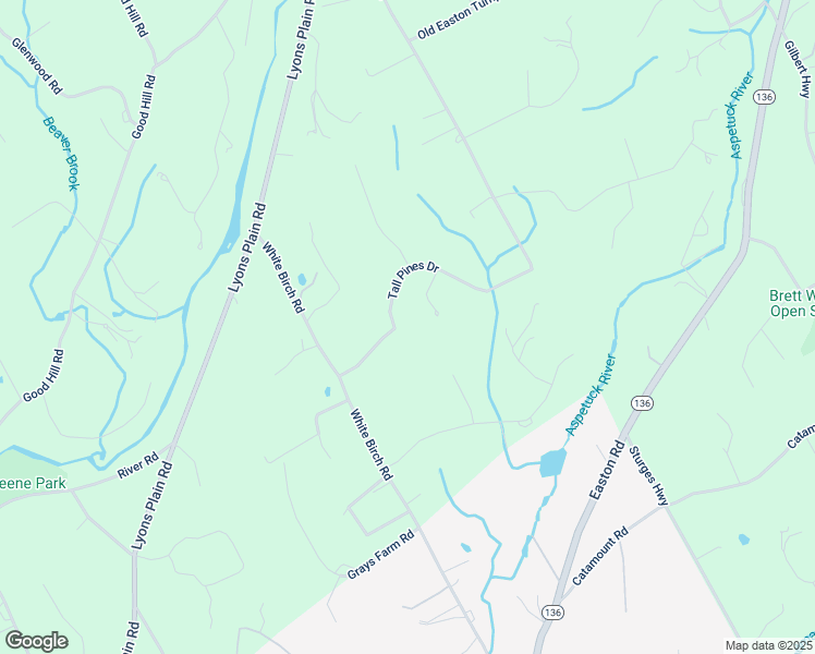 map of restaurants, bars, coffee shops, grocery stores, and more near 1-43 Tall Pines Dr in Weston