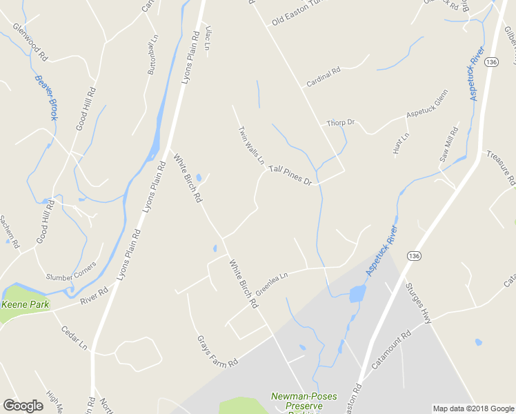 map of restaurants, bars, coffee shops, grocery stores, and more near Tall Pines Drive in Weston