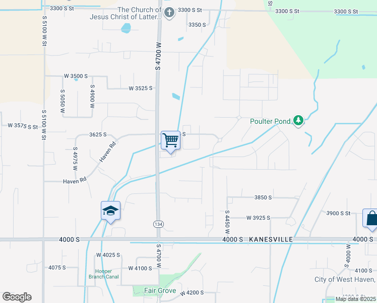 map of restaurants, bars, coffee shops, grocery stores, and more near 4615 West 3725 South in West Haven