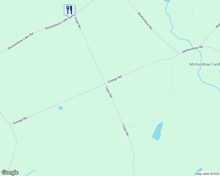 map of restaurants, bars, coffee shops, grocery stores, and more near 301 Cope Road in Shickshinny