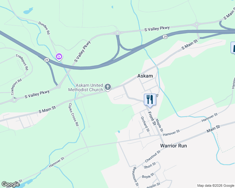 map of restaurants, bars, coffee shops, grocery stores, and more near 2750-2898 S Main St in Wilkes-Barre