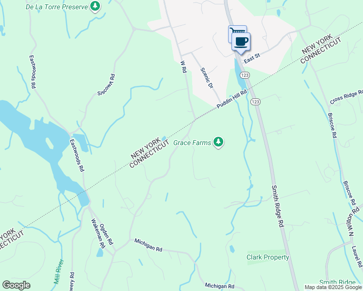 map of restaurants, bars, coffee shops, grocery stores, and more near 365 Lukes Wood Road in New Canaan