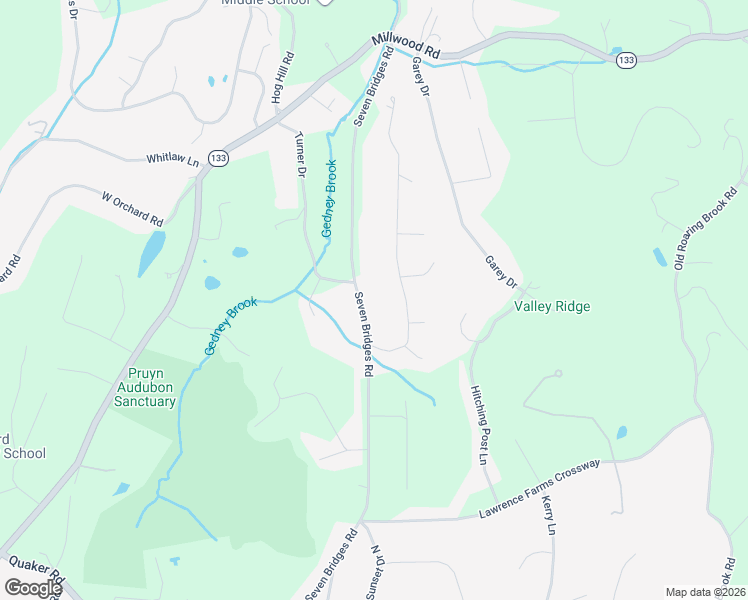 map of restaurants, bars, coffee shops, grocery stores, and more near 111 Seven Bridges Road in Chappaqua