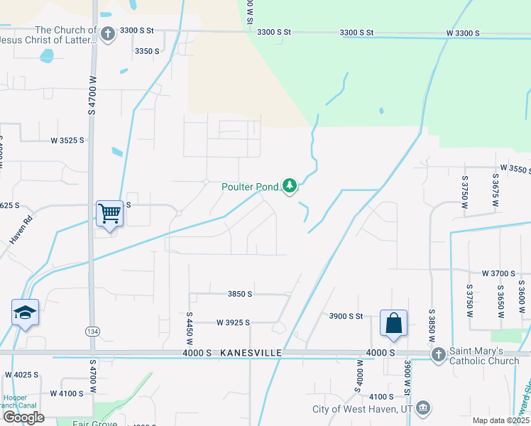 map of restaurants, bars, coffee shops, grocery stores, and more near 4258 West 3775 South in West Haven