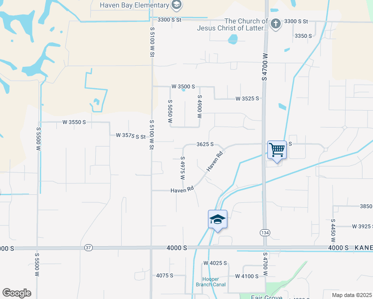 map of restaurants, bars, coffee shops, grocery stores, and more near 3236 South 4975 West in West Haven