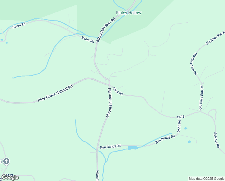 map of restaurants, bars, coffee shops, grocery stores, and more near 2198 Mountain Run Road in DuBois