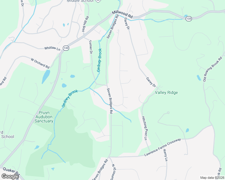 map of restaurants, bars, coffee shops, grocery stores, and more near 111 Seven Bridges Road in Chappaqua