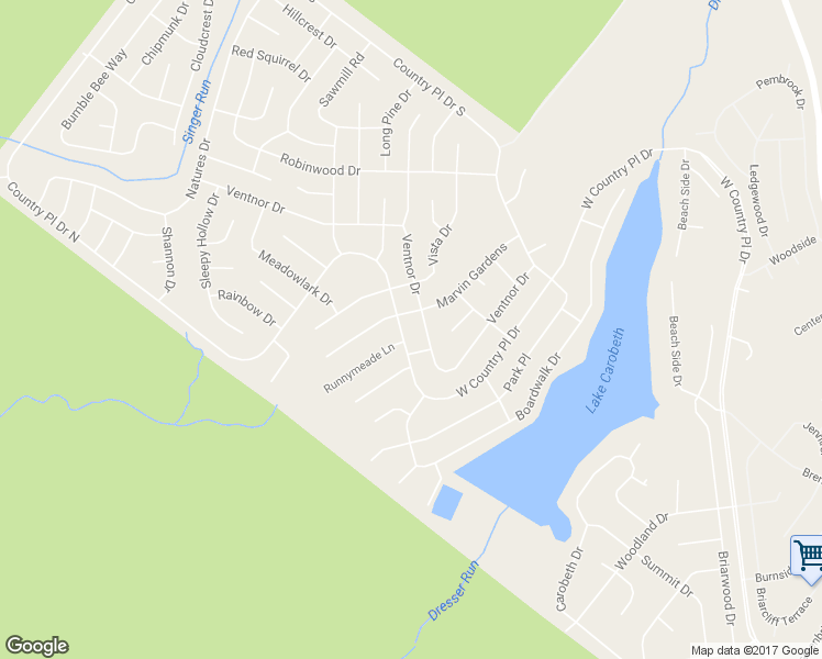 map of restaurants, bars, coffee shops, grocery stores, and more near 6707 West Country Place Drive in Tobyhanna