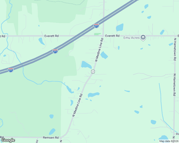 map of restaurants, bars, coffee shops, grocery stores, and more near 2216 North Medina Line Road in Akron
