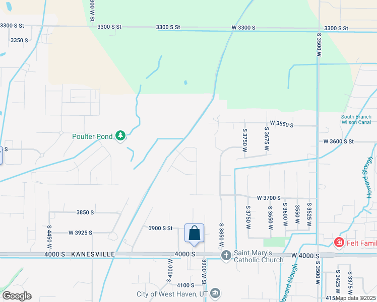 map of restaurants, bars, coffee shops, grocery stores, and more near 3933 West 3625 South in Ogden
