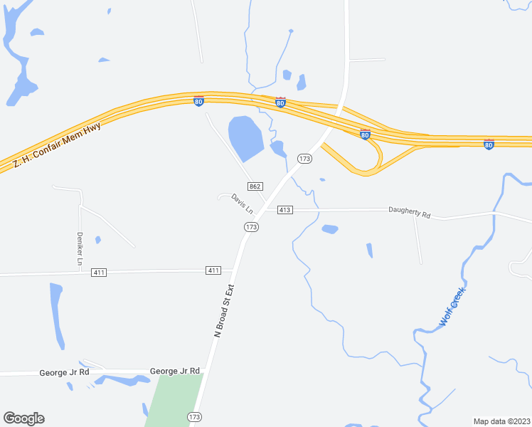 map of restaurants, bars, coffee shops, grocery stores, and more near 1031 North Broad Street Extension in Grove City