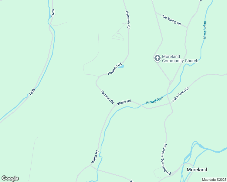 map of restaurants, bars, coffee shops, grocery stores, and more near 1445 Hartman Road in Muncy
