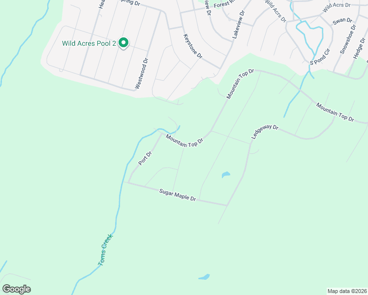 map of restaurants, bars, coffee shops, grocery stores, and more near Whitetail Lane in Dingmans Ferry