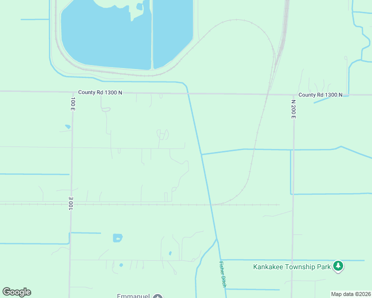 map of restaurants, bars, coffee shops, grocery stores, and more near 1613 East 1275 North in Wheatfield