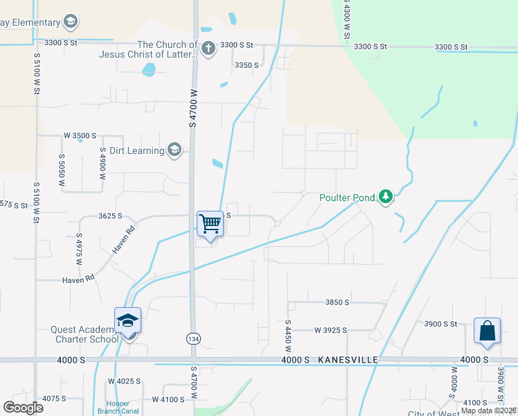 map of restaurants, bars, coffee shops, grocery stores, and more near 3659 4600 West in West Haven