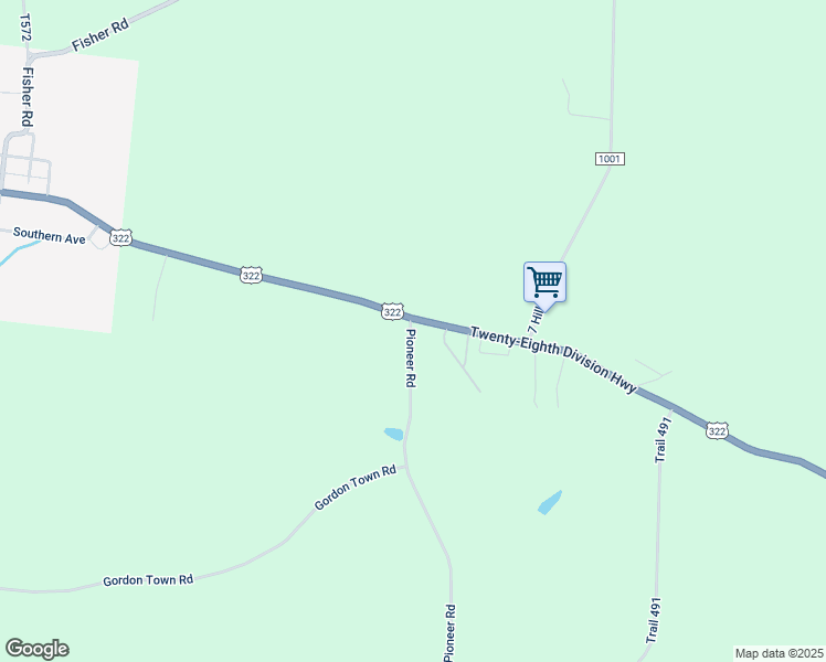 map of restaurants, bars, coffee shops, grocery stores, and more near 974 Pioneer Road in Strattanville