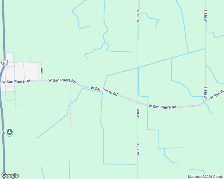 map of restaurants, bars, coffee shops, grocery stores, and more near 9133-9235 West San Pierre Road in San Pierre