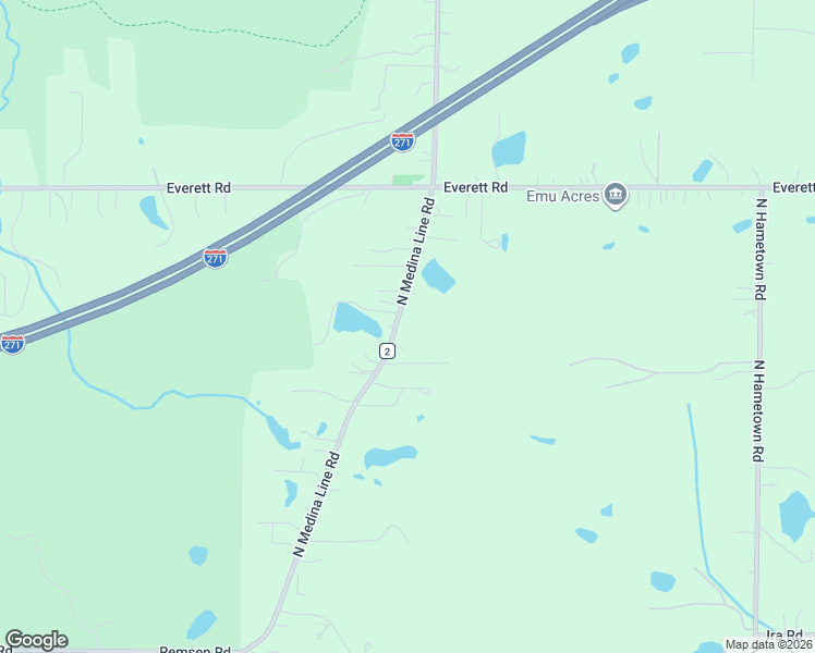map of restaurants, bars, coffee shops, grocery stores, and more near 2185 North Medina Line Road in Akron