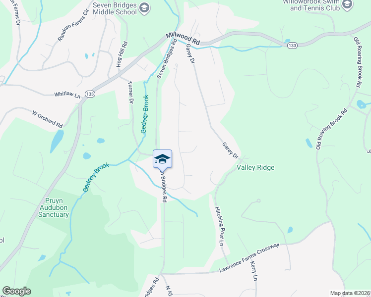 map of restaurants, bars, coffee shops, grocery stores, and more near 27 Ludlow Drive in Chappaqua