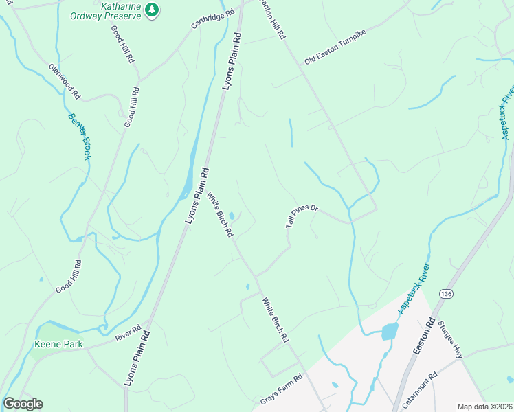 map of restaurants, bars, coffee shops, grocery stores, and more near 13 Deer Run Trail in Weston
