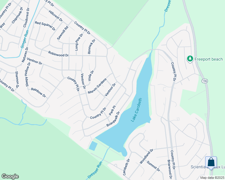 map of restaurants, bars, coffee shops, grocery stores, and more near 6309 Ventnor Drive in Tobyhanna