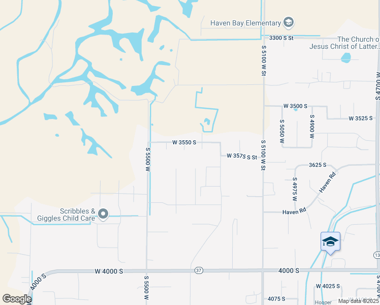 map of restaurants, bars, coffee shops, grocery stores, and more near 5342 West 3550 South Street in Hooper