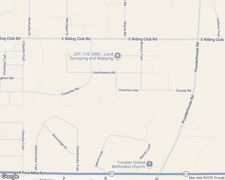 map of restaurants, bars, coffee shops, grocery stores, and more near 1706 Concha Loop in Cheyenne