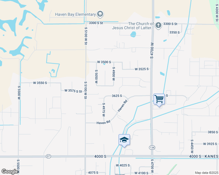 map of restaurants, bars, coffee shops, grocery stores, and more near 4941 West 3575 in West Haven