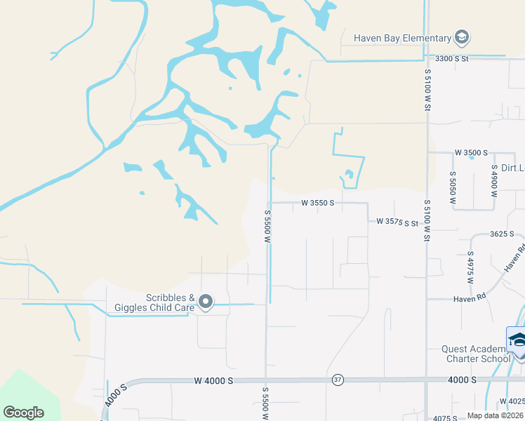 map of restaurants, bars, coffee shops, grocery stores, and more near 3555 South 5500 West in Hooper