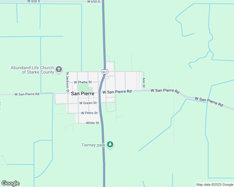 map of restaurants, bars, coffee shops, grocery stores, and more near 102 South Webster Street in San Pierre