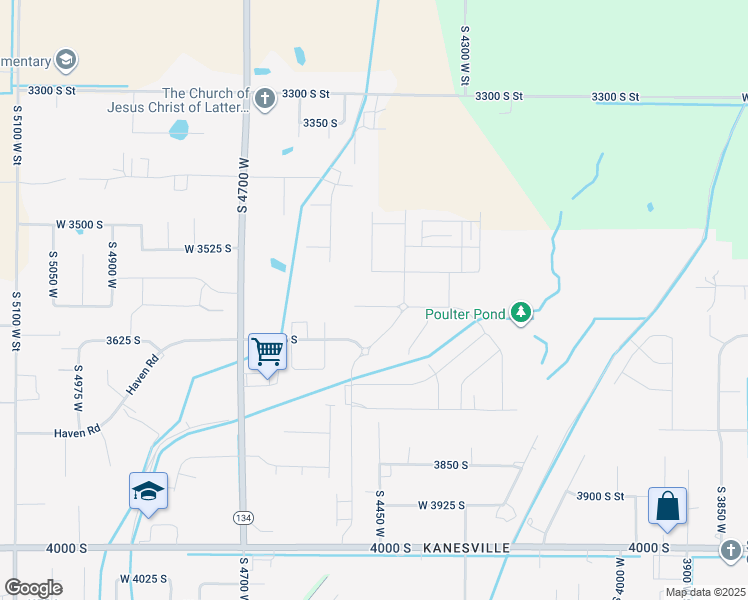map of restaurants, bars, coffee shops, grocery stores, and more near 4464 West 3600 South in West Haven