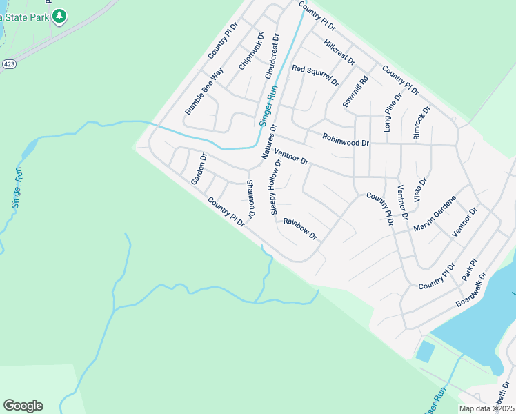 map of restaurants, bars, coffee shops, grocery stores, and more near 8341 Shannon Drive in Tobyhanna