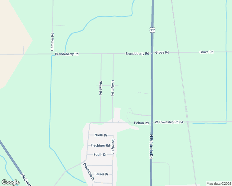 map of restaurants, bars, coffee shops, grocery stores, and more near 3208 Gwilym Rd in Fostoria