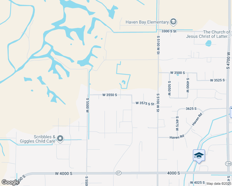 map of restaurants, bars, coffee shops, grocery stores, and more near 5342 West 3550 South Street in Hooper