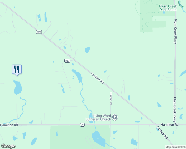 map of restaurants, bars, coffee shops, grocery stores, and more near 3735 Foskett Road in Medina