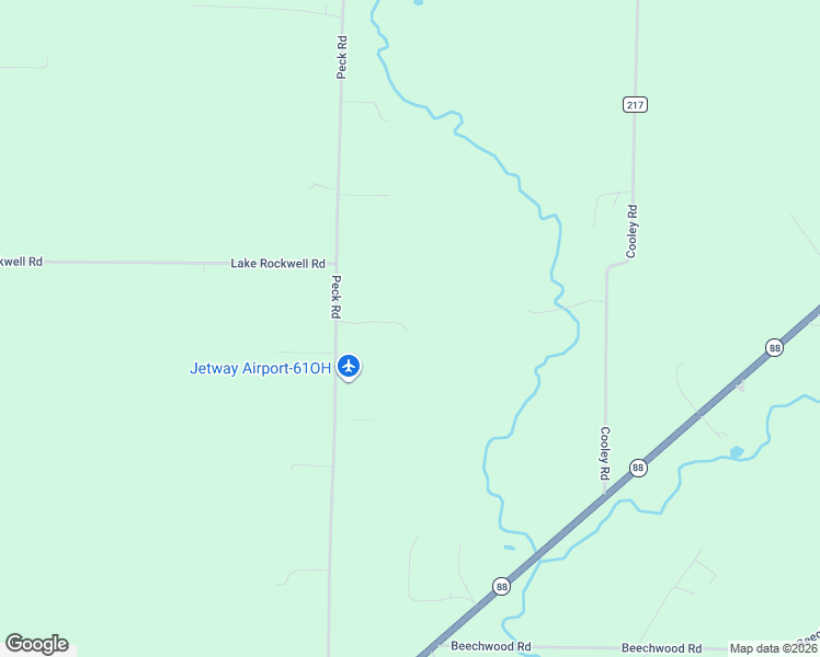 map of restaurants, bars, coffee shops, grocery stores, and more near 7686 Peck Road in Ravenna