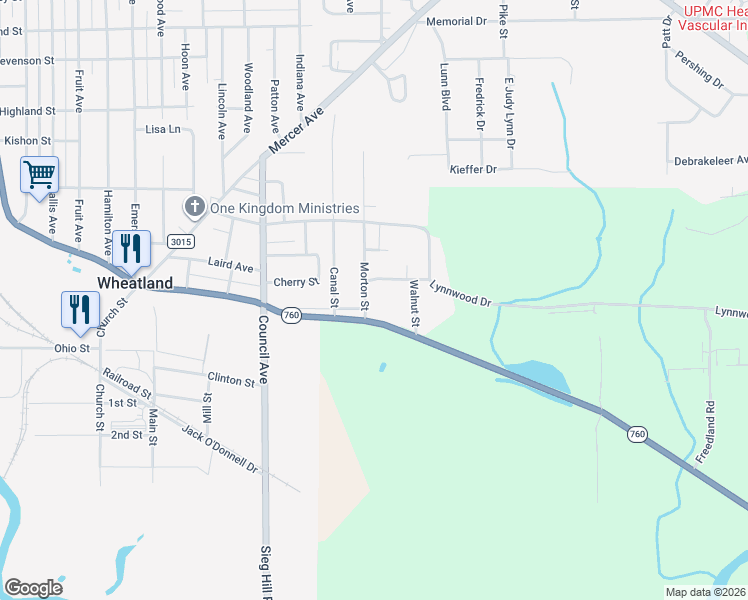 map of restaurants, bars, coffee shops, grocery stores, and more near 184 Reon Street in Wheatland