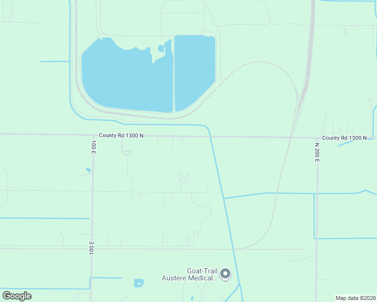 map of restaurants, bars, coffee shops, grocery stores, and more near 1369 East 1300 North in Wheatfield