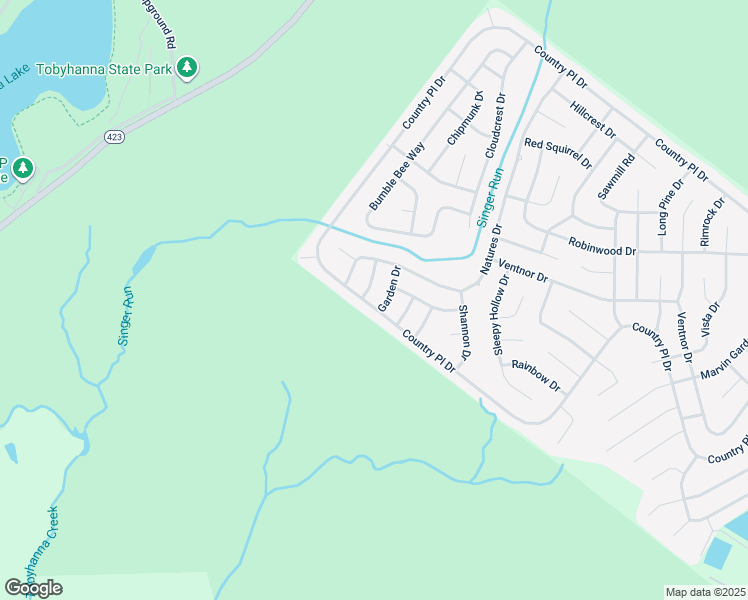 map of restaurants, bars, coffee shops, grocery stores, and more near 816 Country Place Drive in Tobyhanna