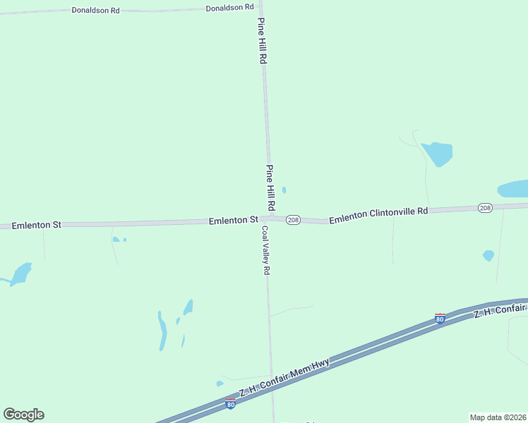 map of restaurants, bars, coffee shops, grocery stores, and more near 109 State Route 3005 in Kennerdell