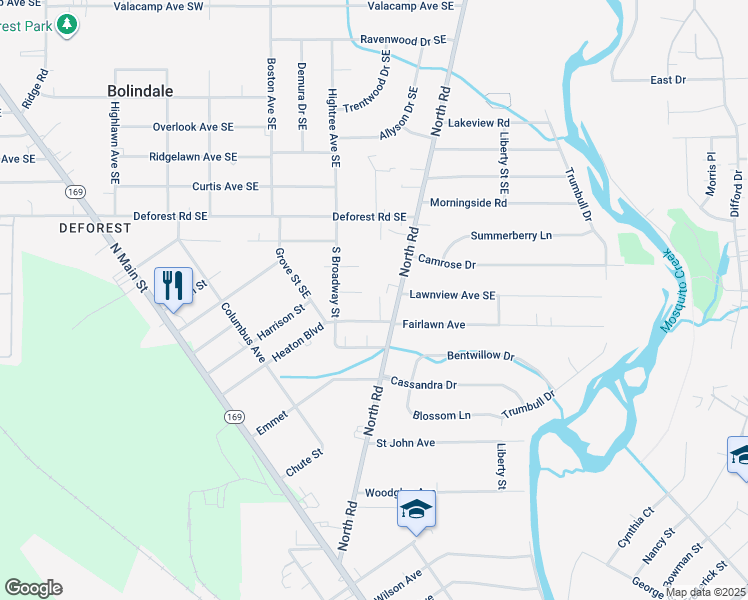 map of restaurants, bars, coffee shops, grocery stores, and more near 1594 Laurel St in Niles