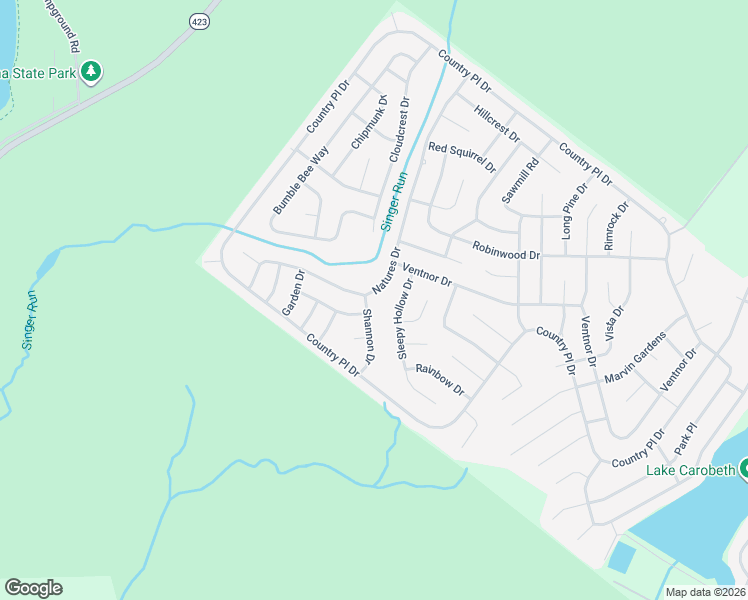 map of restaurants, bars, coffee shops, grocery stores, and more near 8249 Natures Drive in Tobyhanna
