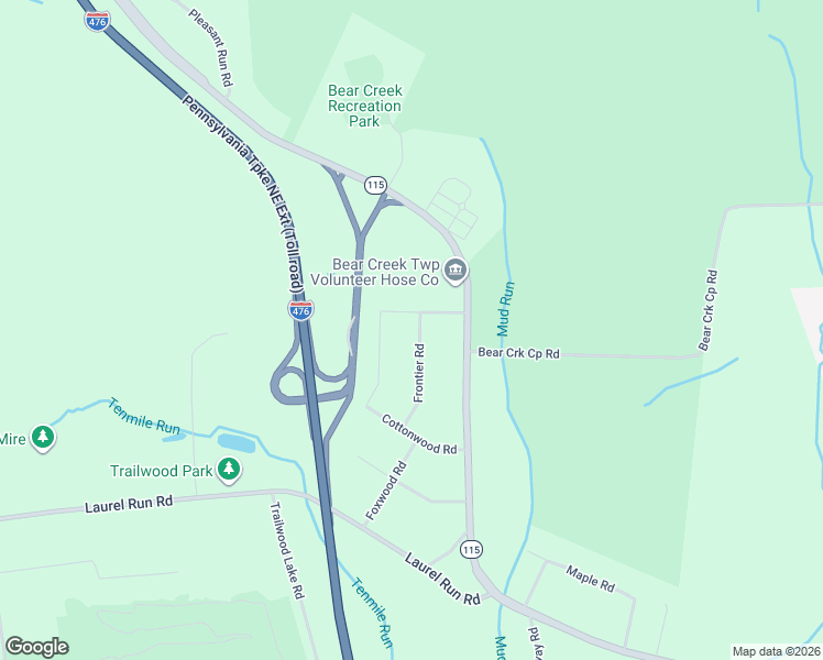 map of restaurants, bars, coffee shops, grocery stores, and more near 140 Hemlock Rd in Luzerne