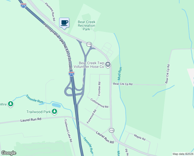 map of restaurants, bars, coffee shops, grocery stores, and more near 140 Hemlock Rd in Luzerne