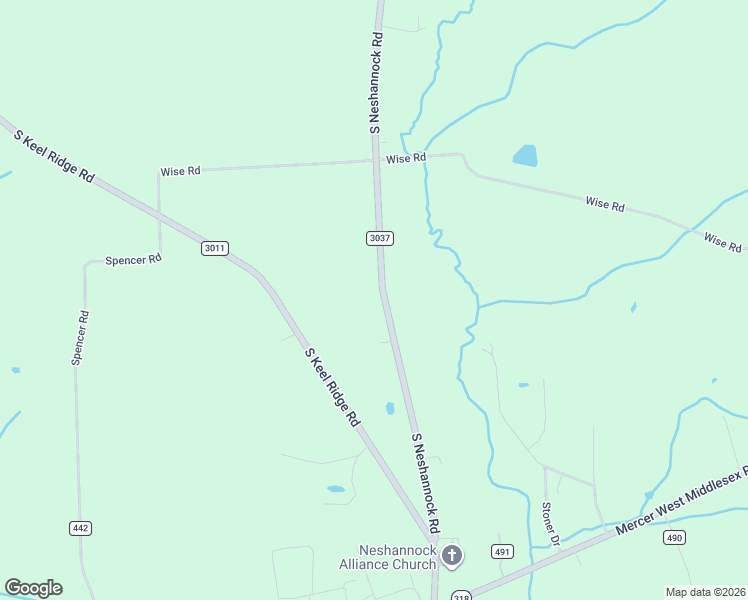 map of restaurants, bars, coffee shops, grocery stores, and more near 2510 South Neshannock Road in Hermitage