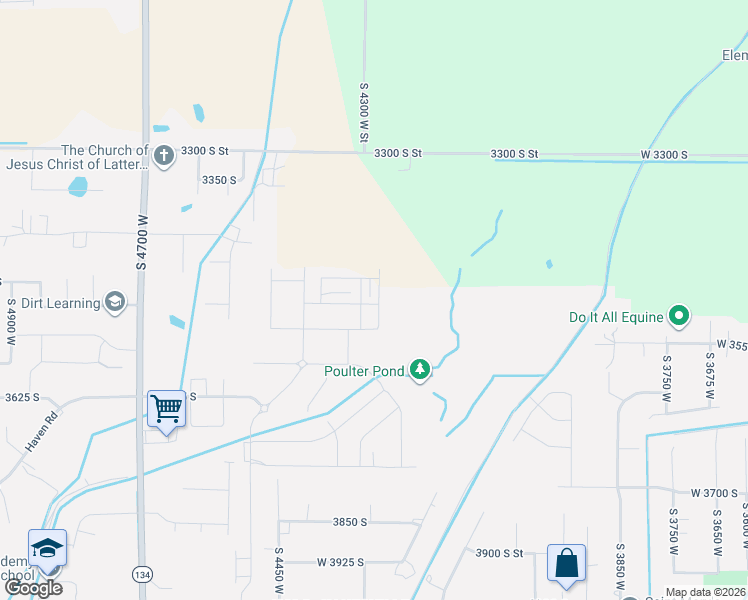 map of restaurants, bars, coffee shops, grocery stores, and more near 3574 South 4550 West in West Haven